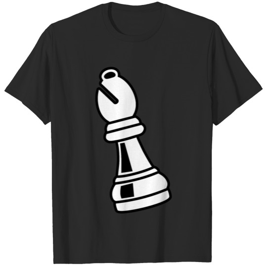 Discover Chess piece bishop white T-shirt