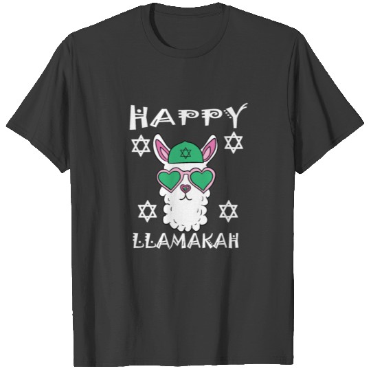 Happy LLamakah Hanukkah Jewish Festival Of Lights T-shirt