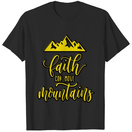 Discover Faith can move Mountain Christian Pray Bible Jesus T-shirt