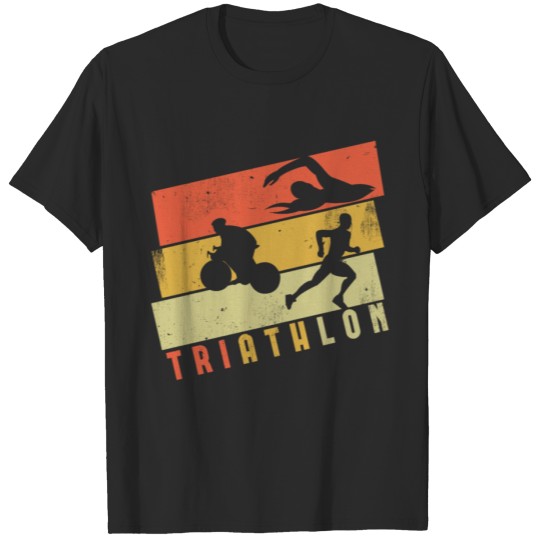 Discover Triathlete Swim Cycling Race T-shirt