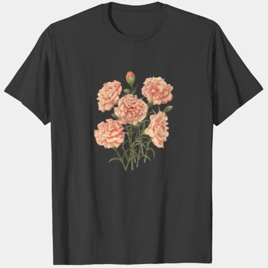 Peony Botanical Illustration T-shirt