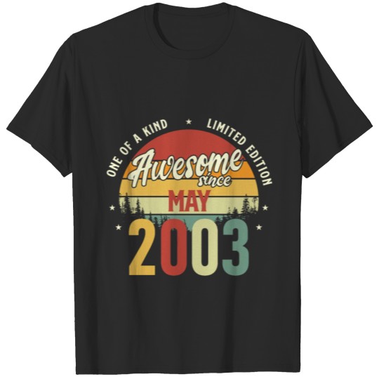 Discover Beautiful Retro Vintage Awesome since May 2003 T-shirt
