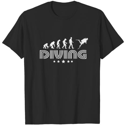 Discover Evolution Of Diving T-shirt