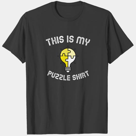 This is my Puzzle Shirt - Riddle Riddler Puzzler T-shirt