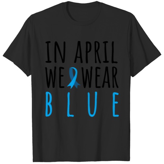 Discover In April We Wear Blue Autism Awareness Day T-shirt