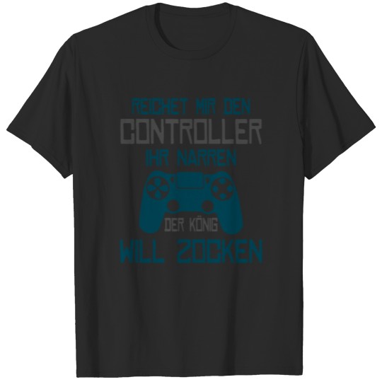 Controller king gamble gamer nerd gift game T-shirt