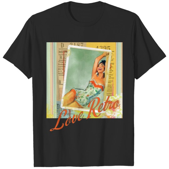 Discover Love Retro Colorful Funny fashion T-shirt