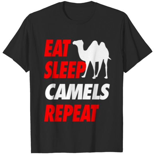 Discover EAT SLEEP CAMELS REPEAT Tee T-shirt