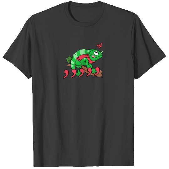 Comma Comma Comma Comma Comma Chameleon Chamleons T-shirt
