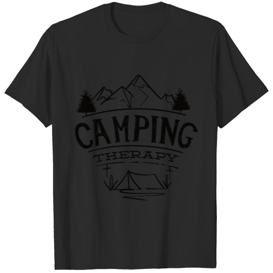 Discover camping therapy T-shirt