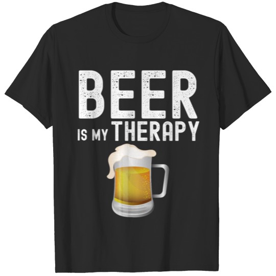 Discover BEER Is My Therapy - Beer Mug with Brew T-shirt