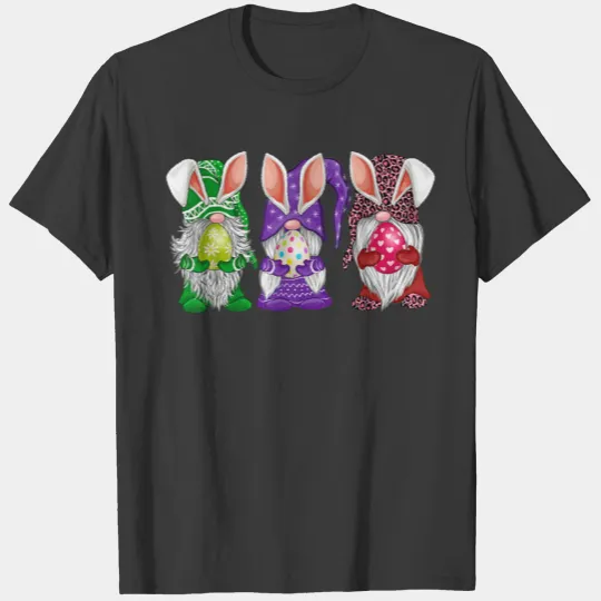 Easter Gnomes Egg Hunting Gift for Women Men Kids T-shirt