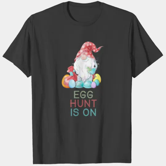 Egg Hunt Is On Easter Gnomes Bunny Ears Pastel T-shirt