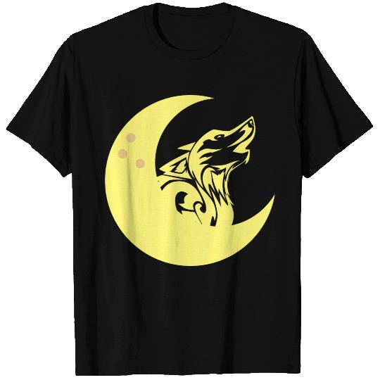 Wolf Moon Dog Werwolf Howling Creature Wild T-shirt