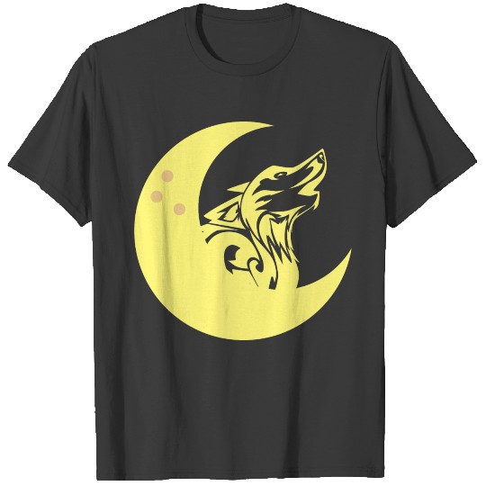 Wolf Moon Dog Werwolf Howling Creature Wild T-shirt