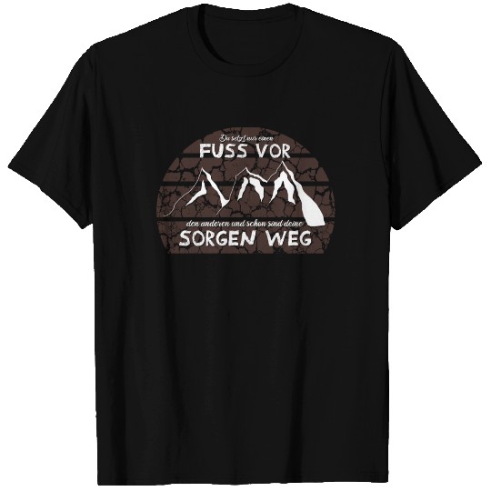 Mountains Mountaineering Hikers Worry T-shirt