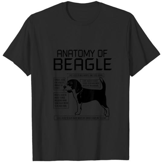 Discover Anatomy of a Beagle Dog Owner gifts T-shirt