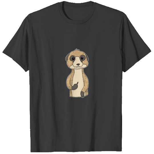 Grumpy Meerkat Holding Middle Finger T-shirt