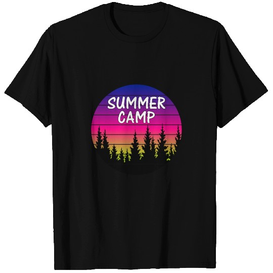 Summer Camp Camping Campsite Nature Forest Outdoor T-shirt