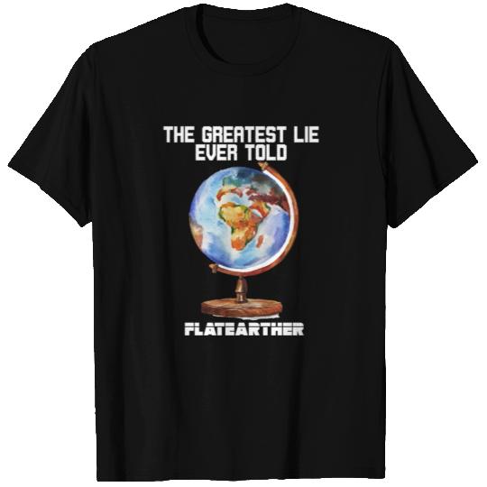 Flat Earth Conspiracy Planet Astronomy World Gift T-shirt