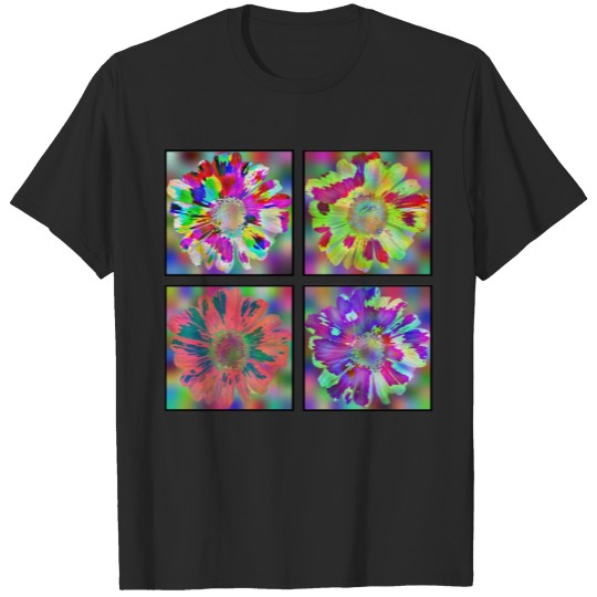 Discover Zinnia Flowers With Random Noise, OpenCV Program T-shirt