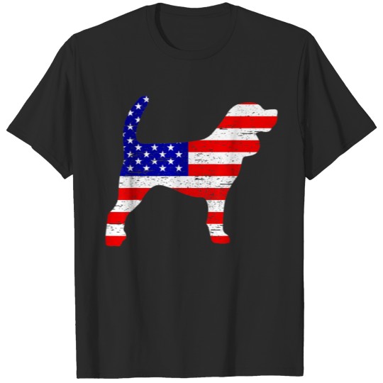 Beagle 4th of July American Flag Patriotic Gift T-shirt