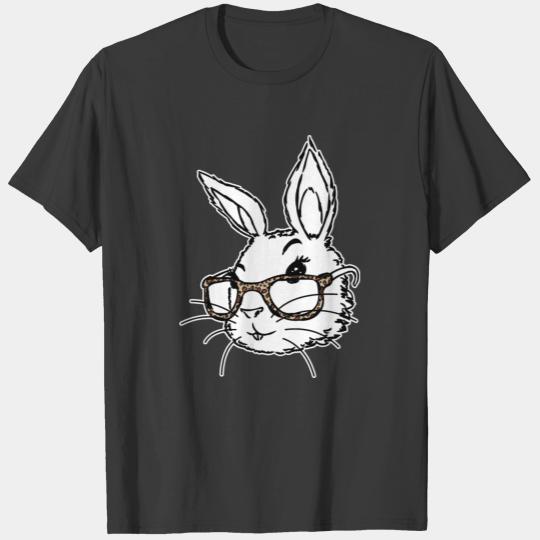 Cute Nerd Easter Bunny Gift For Women & Girls T-shirt