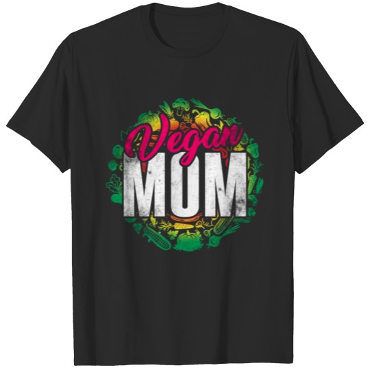 Discover Proud Vegetarian Vegan Mom T-shirt