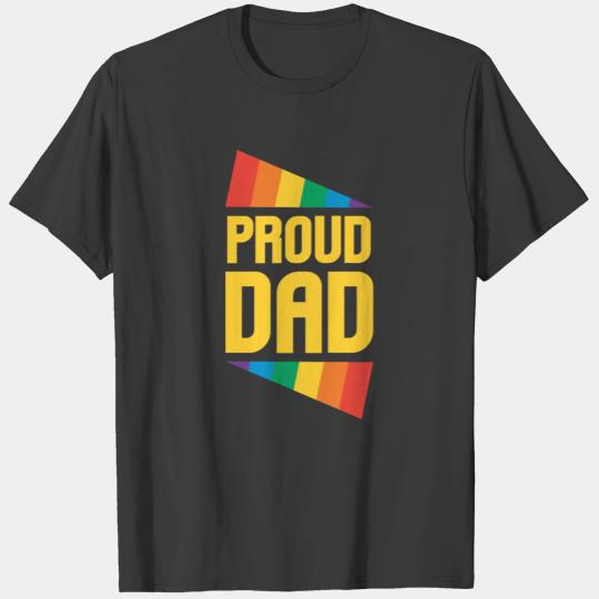 Gay Pride Proud Dad Fathers day LGBTQ T-shirt