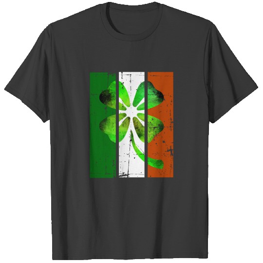 Clover Watercolor St. Patricks Day Irish T-shirt
