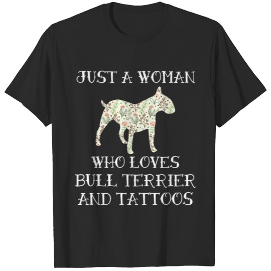 Discover bull terrier women tattoo dog gift T-shirt