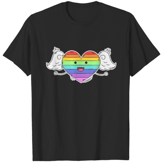 Discover Rainbow Heart Gay Pride Month tshirt Shirt Tee T-shirt