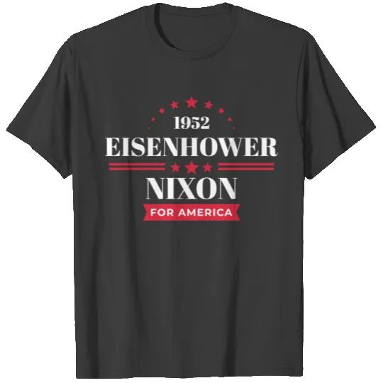 Eisenhower Nixon Shirt Long Sleeve Ike 1952 Campai T-shirt
