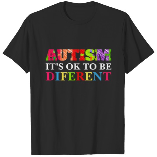 Discover Autism Awareness It's Ok To Be Different T-shirt