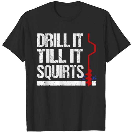 Discover Ice Fishing Drill Auger T-shirt