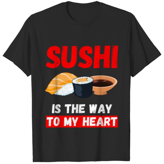 Discover Sushi Food Japan Maki Nigiri Kawaii Miso Fish T-shirt