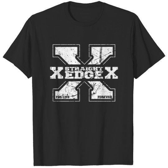 Discover Straight Edge Saying Quote Straight Edger For Life T-shirt