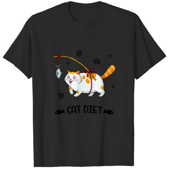 Discover Fat Cats Diet Cat Lover Fun T-shirt