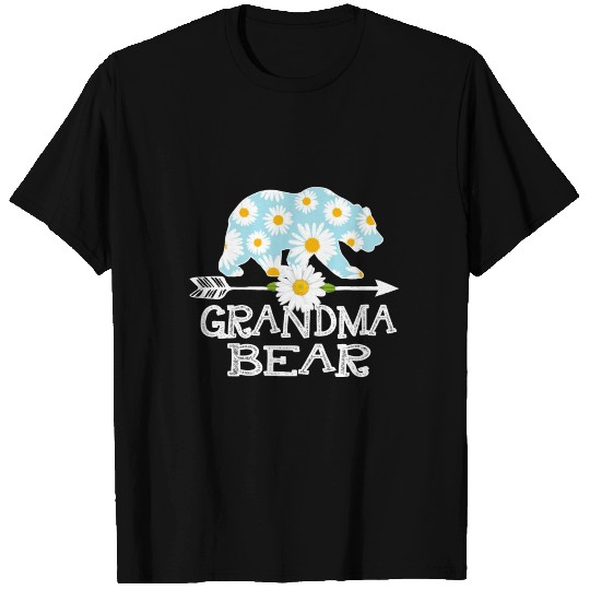 Grandma Bear Daisy Flower Mother Father s Day T-shirt