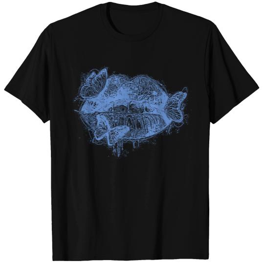 full lips with butterflies T-shirt