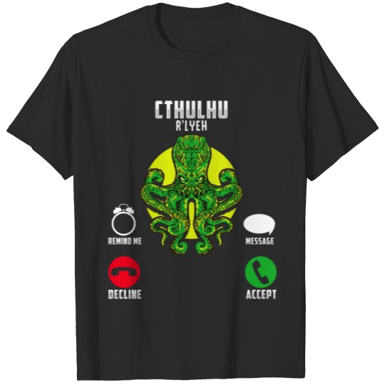 Funny The Call Of Cthulhu Dark Occult Goth Pun T-shirt