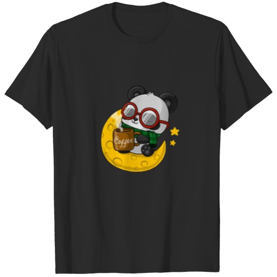 Discover Cute Coffee Panda T-shirt