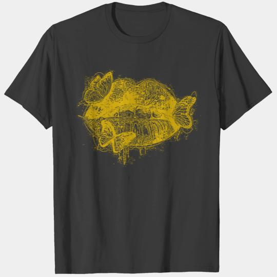 full lips with butterflies T-shirt