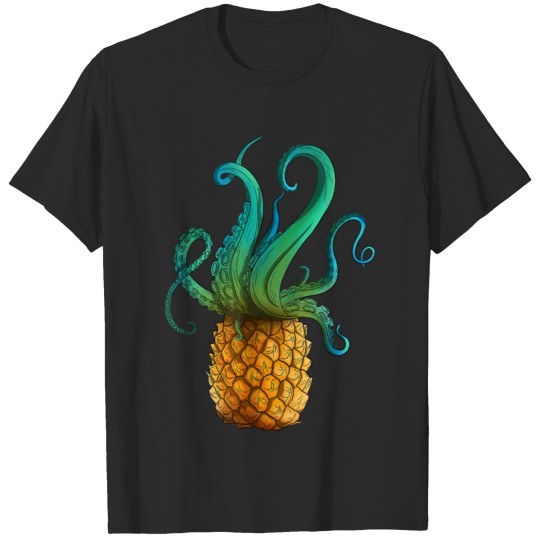 Discover Pineapple Octopus Funny Summer Tee T-shirt