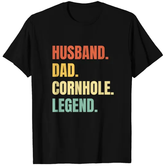 Husband Dad Cornhole Legend T-shirt