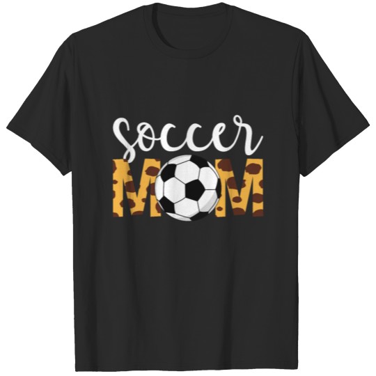 Discover Soccer Mom Mother's Day Youth Cheetah Print Soccer T-shirt