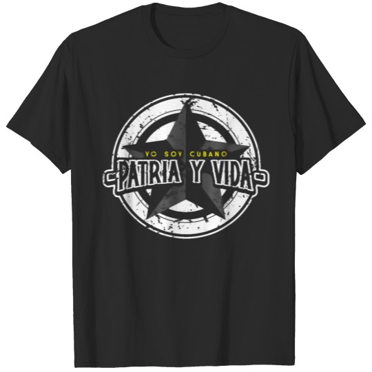 Discover YO SOY CUBANO - PATRIA Y VIDA CUBA T-shirt