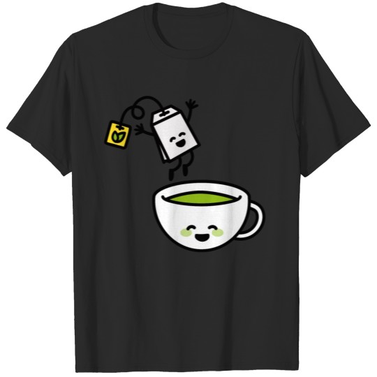 Funny Green tea Japan Kawaii Matcha happy tea bag T-shirt