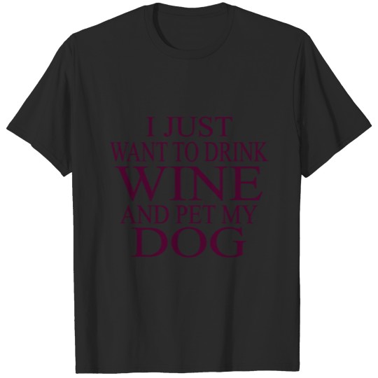 Discover Wine And Dog T-shirt