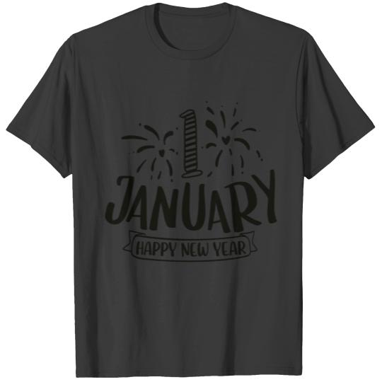 January Happy New Year T-shirt